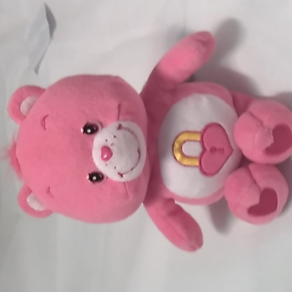 Care Bears Pink Plush with Secret Heart Lock Design